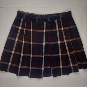 Plaid A-Line Skirt